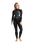 The C-Skins Womens Element 3/2mm Back Zip Wetsuit in Raven Black, Black Tie Dye & Cyan