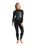 The C-Skins Womens Element 3/2mm Back Zip Wetsuit in Raven Black, Black Tie Dye & Cyan