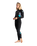 The C-Skins Womens Element 3/2mm Back Zip Wetsuit in Raven Black, Black Tie Dye & Cyan