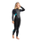 The C-Skins Womens Element 3/2mm Back Zip Wetsuit in Raven Black, Black Tie Dye & Cyan