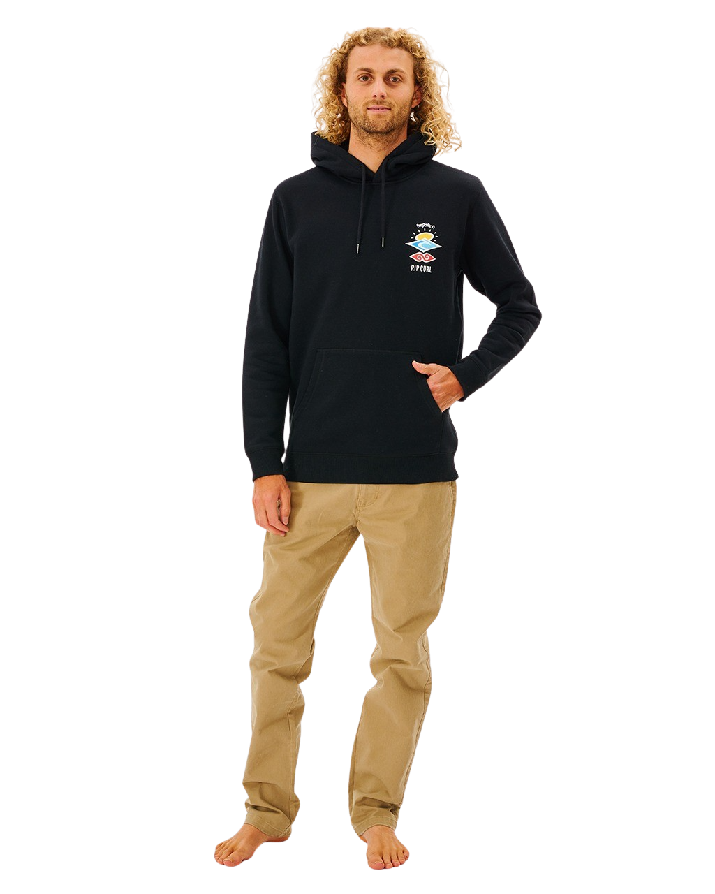 Search Icon Hoodie in Black