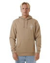 The Rip Curl Mens Search Icon Hoodie in Sand Dune