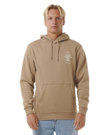 The Rip Curl Mens Search Icon Hoodie in Sand Dune