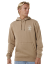 The Rip Curl Mens Search Icon Hoodie in Sand Dune