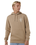 The Rip Curl Mens Search Icon Hoodie in Sand Dune