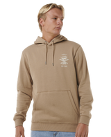 The Rip Curl Mens Search Icon Hoodie in Sand Dune
