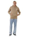 The Rip Curl Mens Search Icon Hoodie in Sand Dune