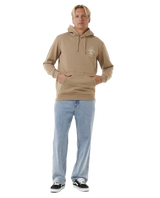 The Rip Curl Mens Search Icon Hoodie in Sand Dune
