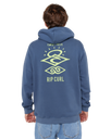 The Rip Curl Mens Search Icon Hoodie in Bluefin