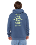 The Rip Curl Mens Search Icon Hoodie in Bluefin