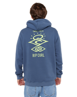 The Rip Curl Mens Search Icon Hoodie in Bluefin