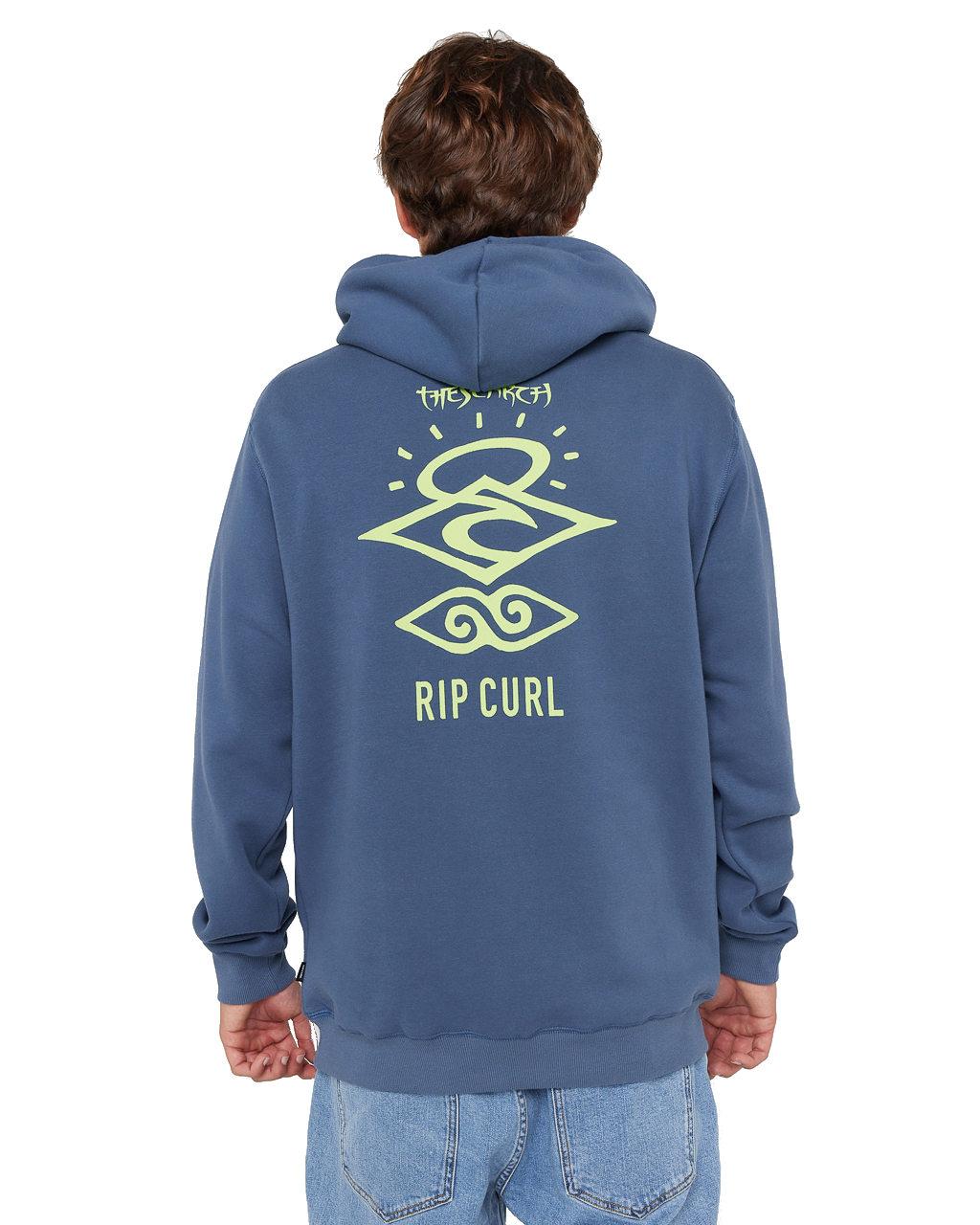 The Rip Curl Mens Search Icon Hoodie in Bluefin