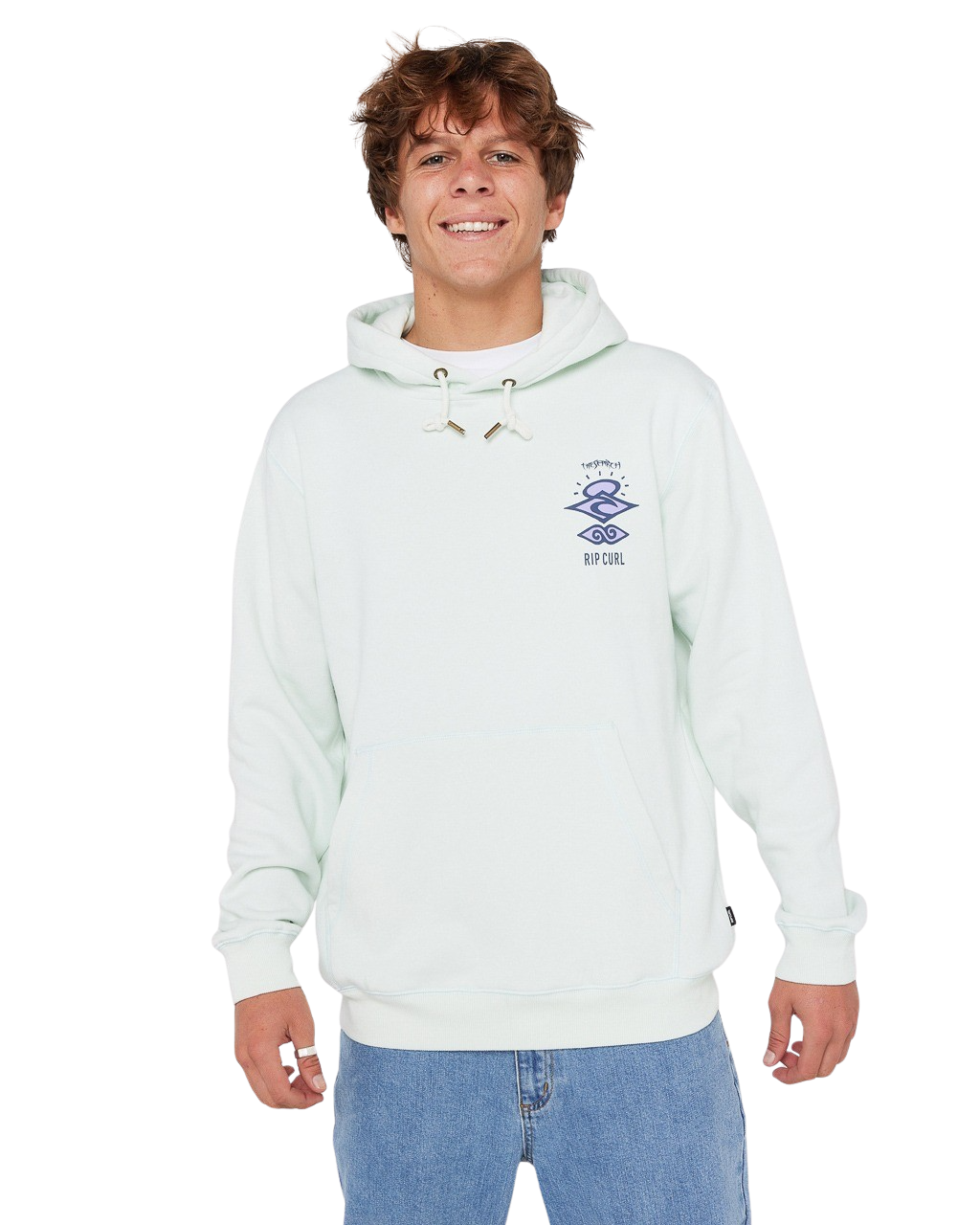 Search Icon Hoodie in Green Mist