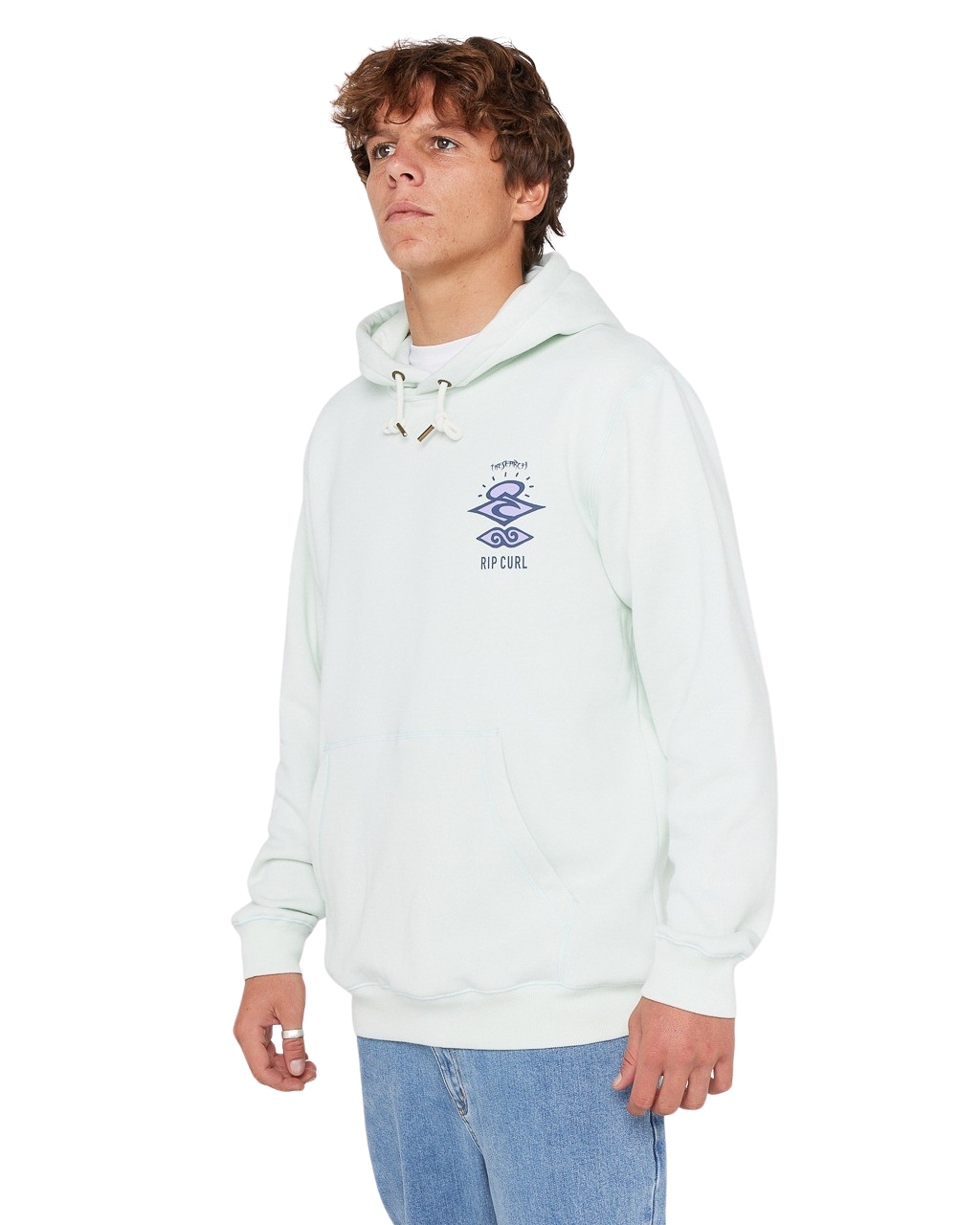 Search Icon Hoodie in Green Mist