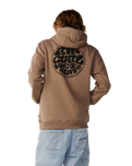 The Rip Curl Mens Wetsuit Icon Hoodie in Walnut