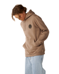 The Rip Curl Mens Wetsuit Icon Hoodie in Walnut