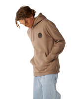 The Rip Curl Mens Wetsuit Icon Hoodie in Walnut
