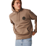 The Rip Curl Mens Wetsuit Icon Hoodie in Walnut