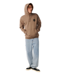 The Rip Curl Mens Wetsuit Icon Hoodie in Walnut