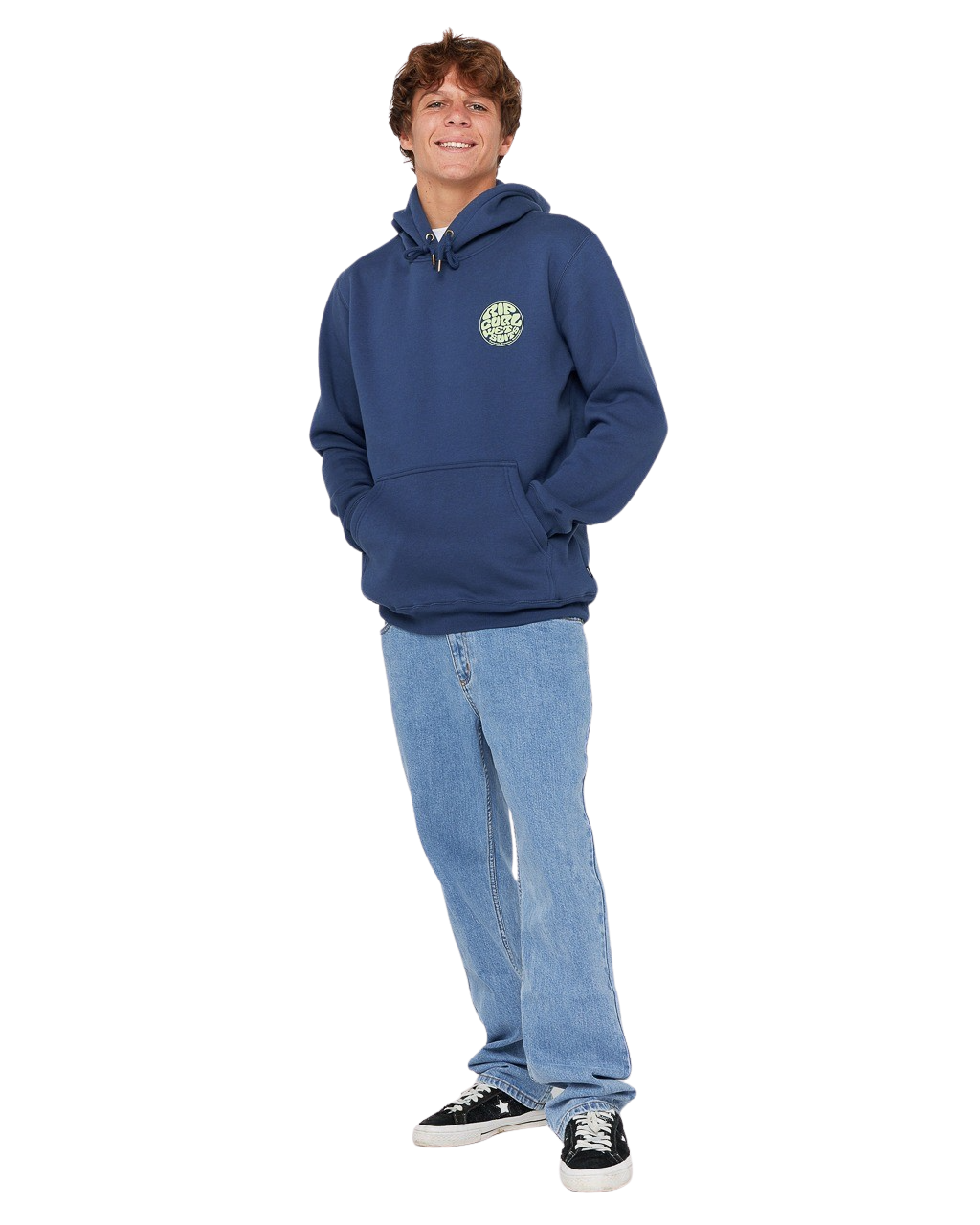 Wetsuit Icon Hoodie in Light Navy