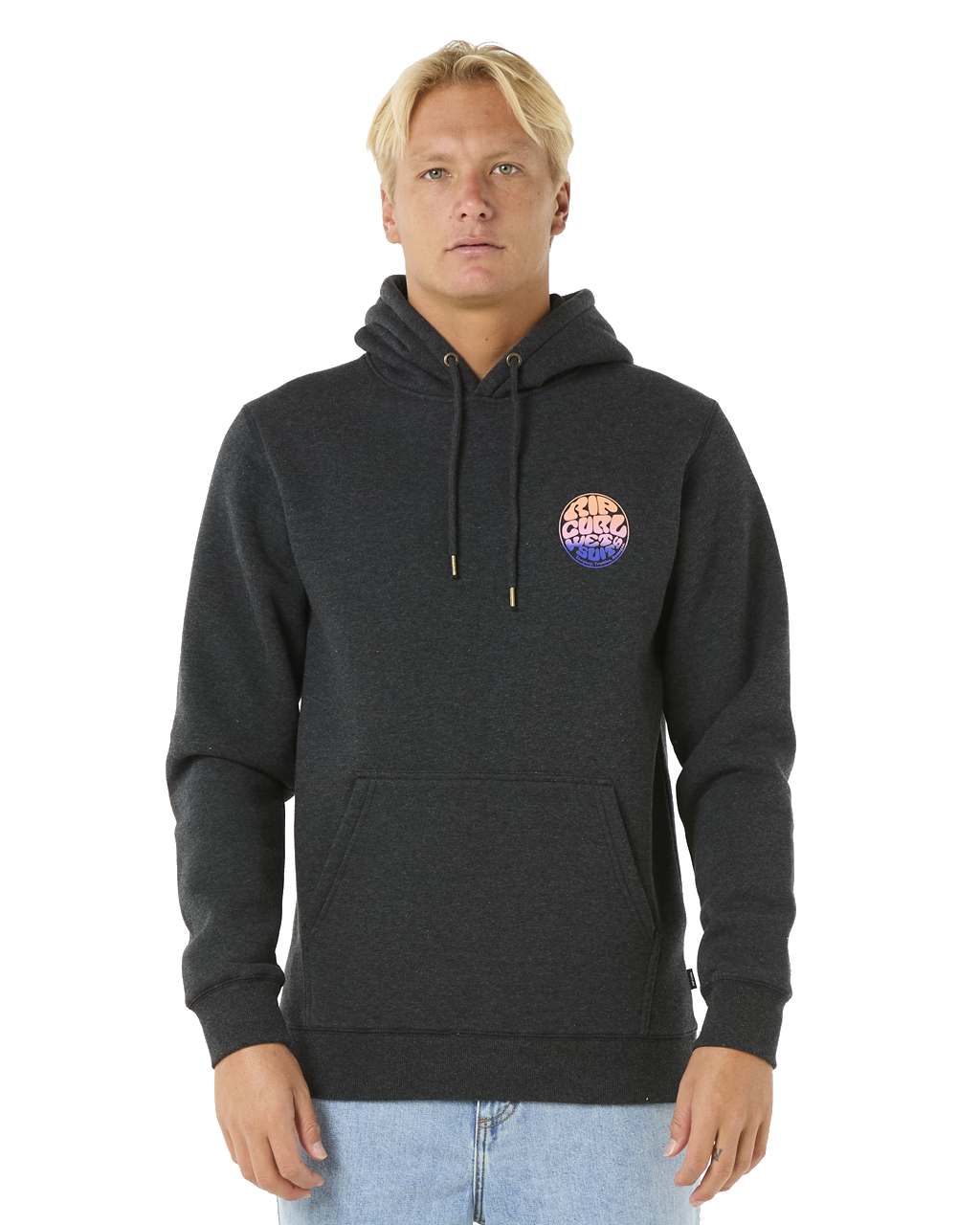 The Rip Curl Mens Wetsuit Icon Hoodie in Black Marle