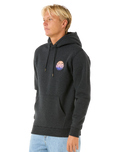 The Rip Curl Mens Wetsuit Icon Hoodie in Black Marle