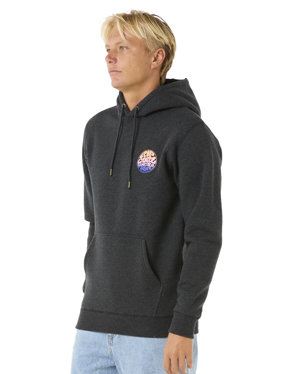 The Rip Curl Mens Wetsuit Icon Hoodie in Black Marle