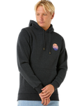 The Rip Curl Mens Wetsuit Icon Hoodie in Black Marle