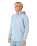 The Rip Curl Mens Wetsuit Icon Hoodie in Ice Blue