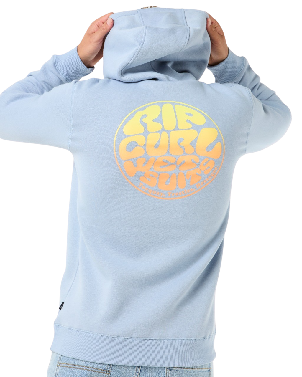 The Rip Curl Mens Wetsuit Icon Hoodie in Ice Blue