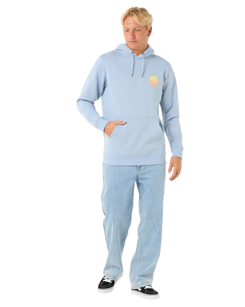 The Rip Curl Mens Wetsuit Icon Hoodie in Ice Blue