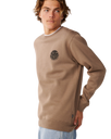 The Rip Curl Mens Wetsuit Icon Sweatshirt in Walnut