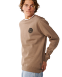 The Rip Curl Mens Wetsuit Icon Sweatshirt in Walnut