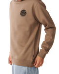 The Rip Curl Mens Wetsuit Icon Sweatshirt in Walnut