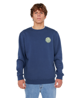 The Rip Curl Mens Wetsuit Icon Sweatshirt in Light Navy