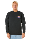 The Rip Curl Mens Wetsuit Icon Sweatshirt in Black Marle