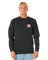 The Rip Curl Mens Wetsuit Icon Sweatshirt in Black Marle