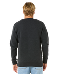 The Rip Curl Mens Wetsuit Icon Sweatshirt in Black Marle