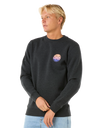 The Rip Curl Mens Wetsuit Icon Sweatshirt in Black Marle