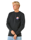 The Rip Curl Mens Wetsuit Icon Sweatshirt in Black Marle