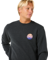 The Rip Curl Mens Wetsuit Icon Sweatshirt in Black Marle