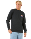 The Rip Curl Mens Wetsuit Icon Sweatshirt in Black Marle