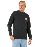 The Rip Curl Mens Wetsuit Icon Sweatshirt in Black Marle