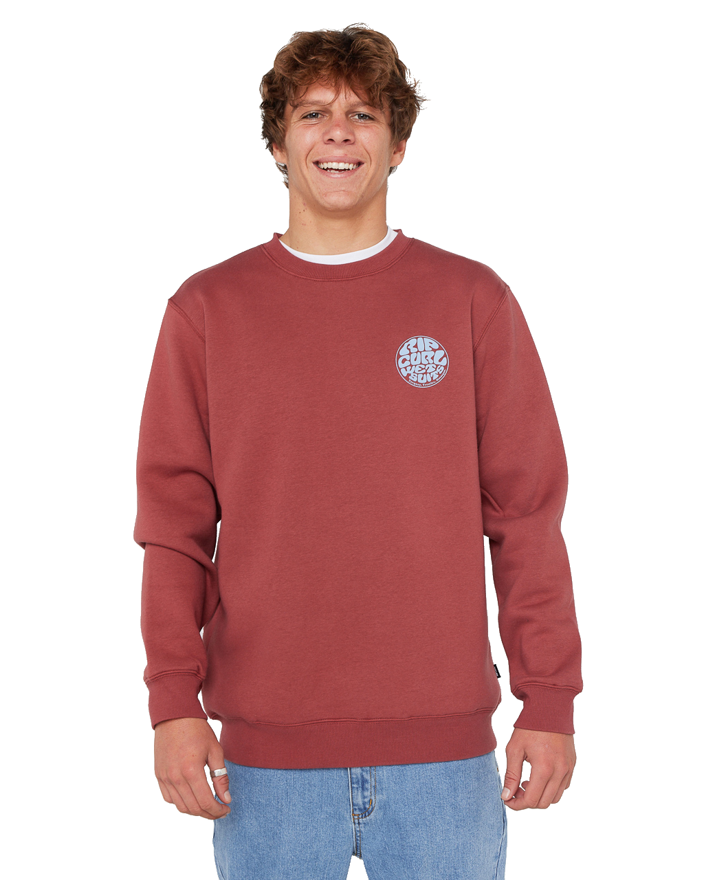 The Rip Curl Mens Wetsuit Icon Sweatshirt in Applebutter