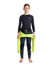 Boys HDi Thermal Skins Long Sleeved Rash Vest in Black