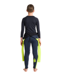 Boys HDi Thermal Skins Long Sleeved Rash Vest in Black