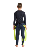Boys HDi Thermal Skins Long Sleeved Rash Vest in Black