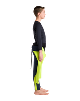 Boys HDi Thermal Skins Long Sleeved Rash Vest in Black