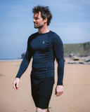 Thermal HDi Skins Long Sleeve Rash Vest in Black