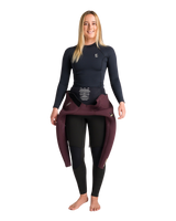 Womens Thermal HDi Skins Long Sleeve Rash Vest in Black